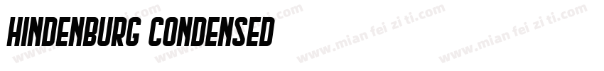 Hindenburg Condensed字体转换